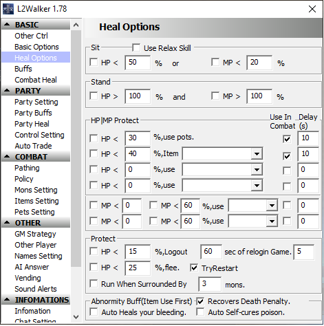 Heal Options